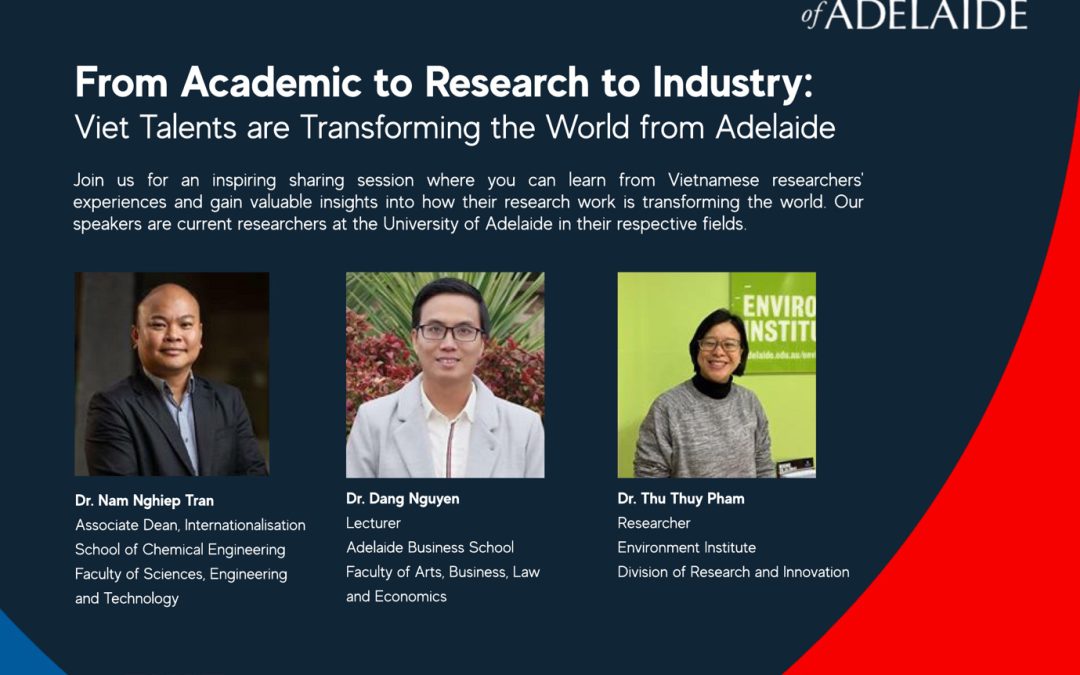 Webinar “Viet Talent transforming the world from Adelaide”