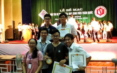 HCMUT STUDENTS ACHIEVE ENCOURAGING PRIZE OF NATIONAL OLYMPIC VIII IN CHEMISTRY