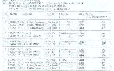 THỜI KHÓA BIỂU TIÊN TIẾN & Đ-ĐT MỸ – KHÓA 2010, HK1 – NĂM HỌC 2010-2011