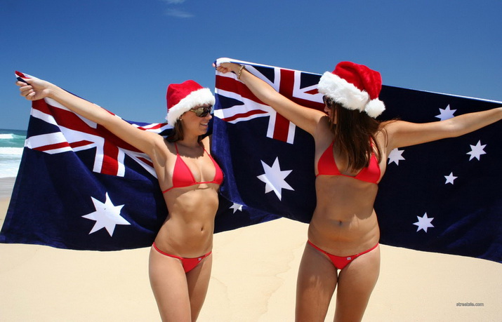 Bikini Babe Xmas Aussie