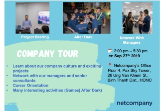 Netcompany tổ chức company tour cho sinh viên IT