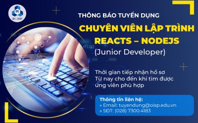 Thông báo tuyển dụng chuyên viên lập trình