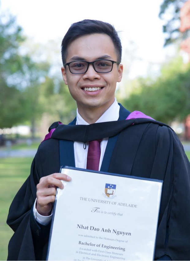 Nguyễn Đào Anh Nhật - K2015 Kỹ thuật Điện - Điện tử tốt nghiệp Đại học Adelaide (Úc)