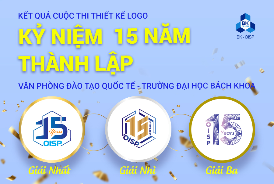 Trao thưởng thiết kế logo kỷ niệm 15 năm thành lập OISP