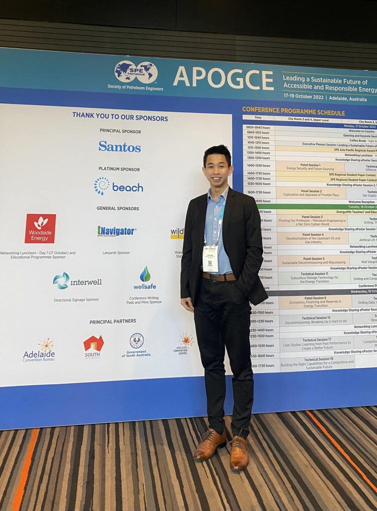 Trần Huỳnh Minh Tuấn tại Hội nghị và Triển lãm Dầu khí châu Á – Thái Bình Dương 2022 (APOGCE)