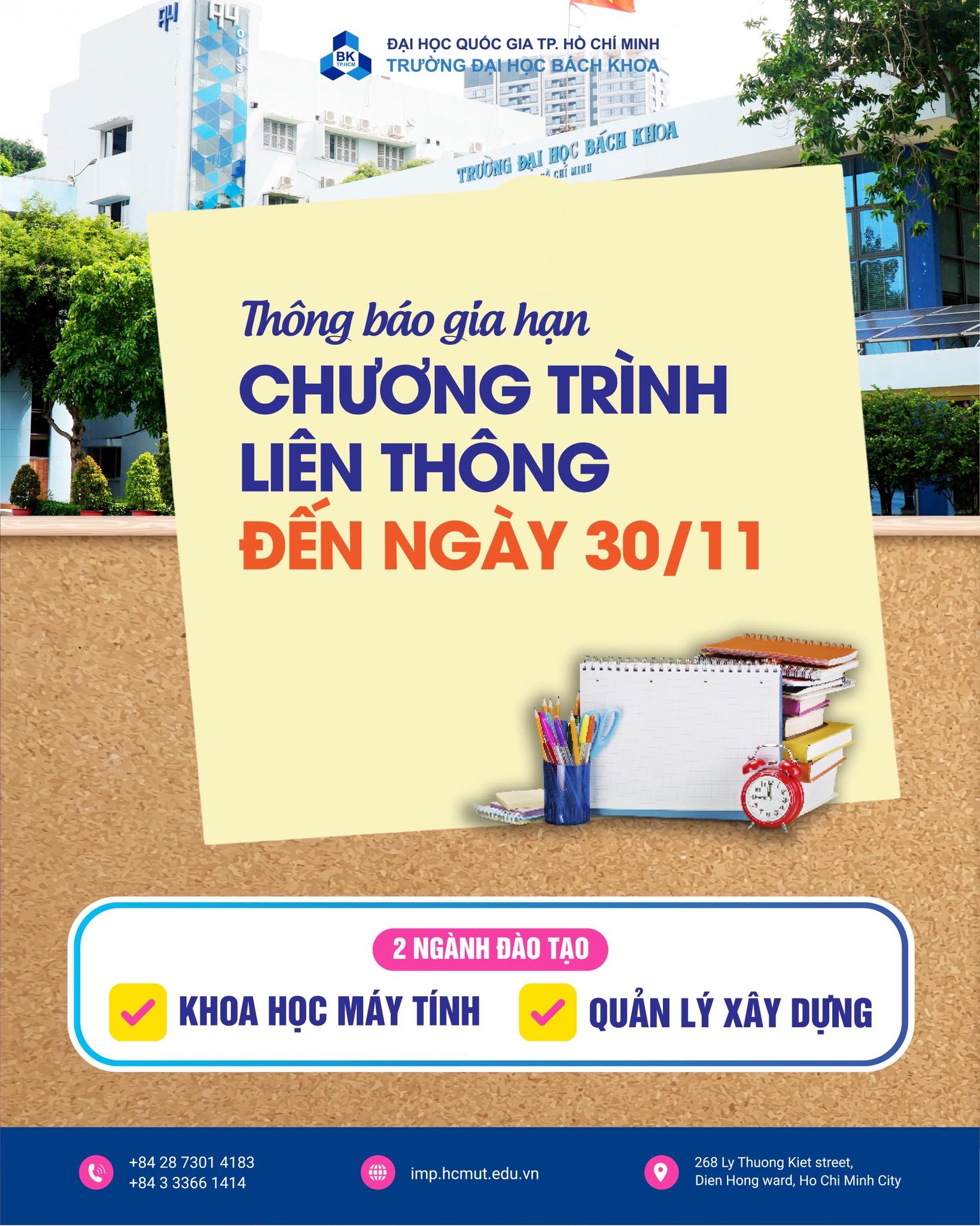 Gia hạn thời gian đăng ký chương trình liên thông Đại học – Thạc sĩ đến hết ngày 30/11/2025